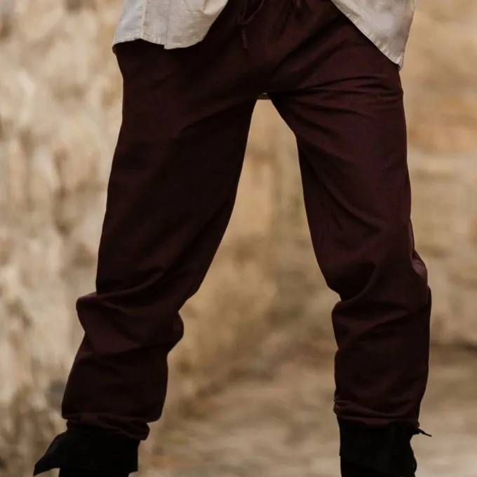 Leonardo Carbone Baumwollhose, Dunkelbraun 2 Leonardo Carbone Baumwollhose, Dunkelbraun – Bild 2