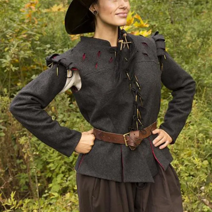 Epic Armoury Doublet Columbus, Dunkelgrau 1 Epic Armoury Doublet Columbus, Dunkelgrau