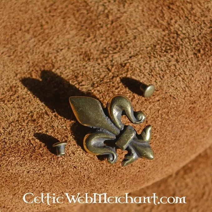 Fleur-de-lys Gürtelbeschläge (Set Von 5 Stück) 1 Fleur-de-lys Gürtelbeschläge (Set Von 5 Stück)