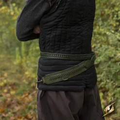 Epic Armoury Geflochtener Schwertgürtel, Grün -Schuhe & Stiefel Verkaufsladen geflochtener schwertguertel gruen 2