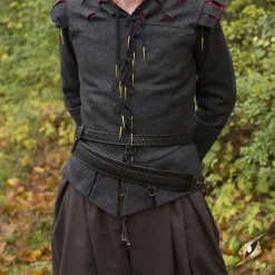 Epic Armoury Geflochtener Schwertgürtel, Schwarz