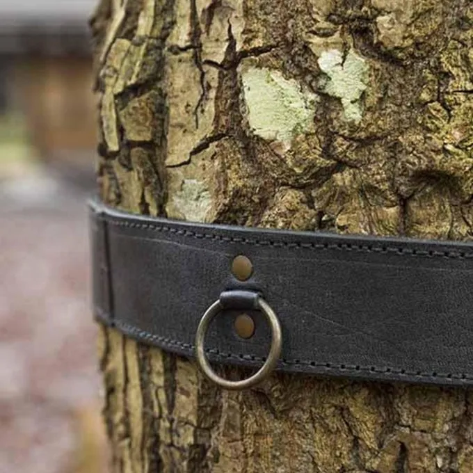 Epic Armoury Gürtel Mit Ringen, Schwarz 2 Epic Armoury Gürtel Mit Ringen, Schwarz – Bild 2