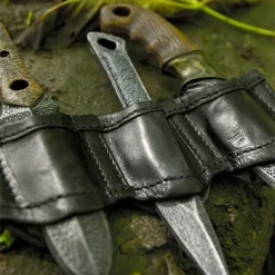 Epic Armoury Halter Für LARP Wurfmesser Schwarz, Inkl. 3 Messer -Schuhe & Stiefel Verkaufsladen halter fuer larp wurfmesser schwarz inkl 3 messer 2