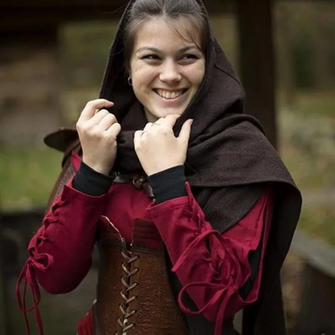 Epic Armoury Hood Assassins Creed, Dunkelbraun 6 Epic Armoury Hood Assassins Creed, Dunkelbraun – Bild 6