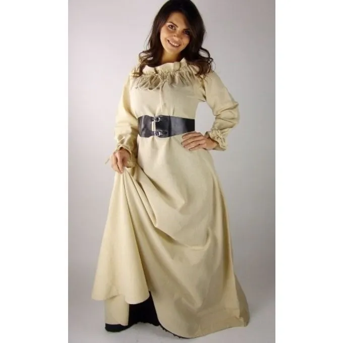 Leonardo Carbone Kleid Alina, Naturell 2 Leonardo Carbone Kleid Alina, Naturell – Bild 2