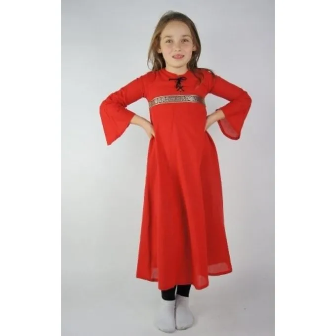 Leonardo Carbone Kleid Des Mädchens Ariane, Rot 1 Leonardo Carbone Kleid Des Mädchens Ariane, Rot