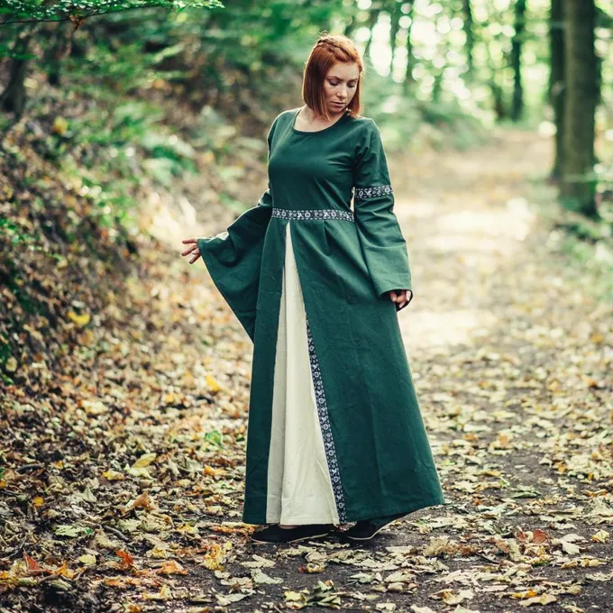 Leonardo Carbone Kleid Ivy Grün-weiß 2 Leonardo Carbone Kleid Ivy Grün-weiß – Bild 2