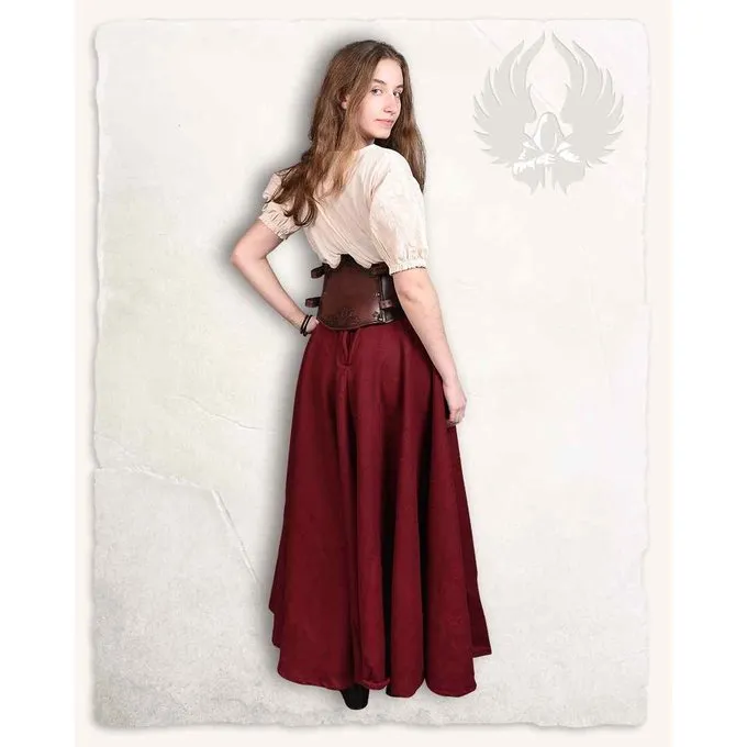 Mytholon Korsett Iolde Mit Blumen, Braun 3 Mytholon Korsett Iolde Mit Blumen, Braun – Bild 3