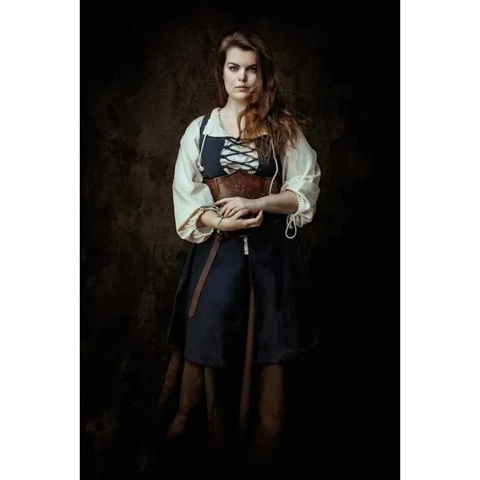 Mytholon Korsett Iolde Mit Blumen, Braun 5 Mytholon Korsett Iolde Mit Blumen, Braun – Bild 5