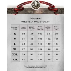 Mytholon Kostümweste Hamish, Schwarz -Schuhe & Stiefel Verkaufsladen kostuemweste hamish schwarz 3