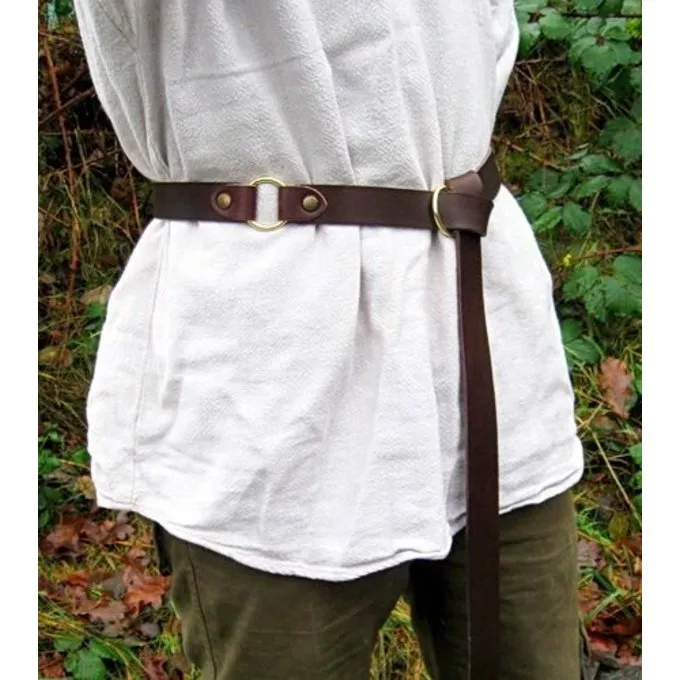 Lederringband 4 Cm, Braun Spaltleder 2 Lederringband 4 Cm, Braun Spaltleder – Bild 2