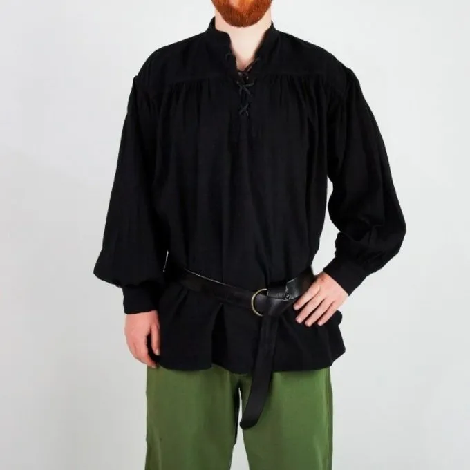 Leonardo Carbone Mittelalterhemd, Schwarz 1 Leonardo Carbone Mittelalterhemd, Schwarz