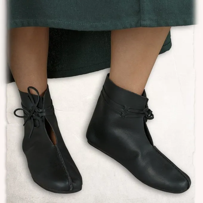 Mytholon Mittelalterliche Schuhe Einhard Schwarz 2 Mytholon Mittelalterliche Schuhe Einhard Schwarz – Bild 2