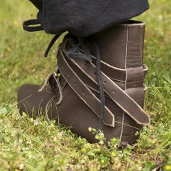 Epic Armoury Mittelalterliche Stiefeletten Godfrey, Braun -Schuhe & Stiefel Verkaufsladen mittelalterliche stiefeletten godfrey braun 3