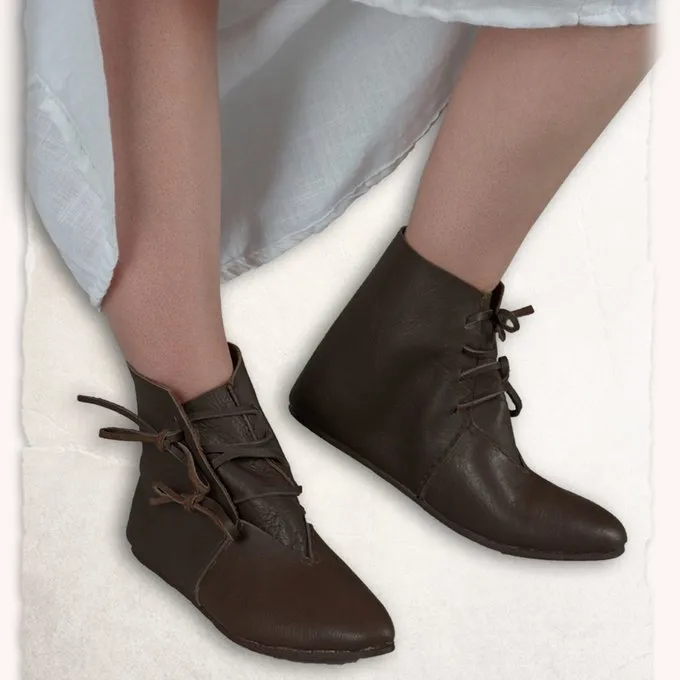 Mytholon Mittelalterliche Stiefeletten Heinrich Braun 3 Mytholon Mittelalterliche Stiefeletten Heinrich Braun – Bild 3