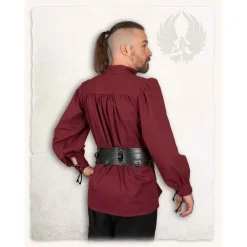 Mytholon Mittelalterliches Hemd Ansgar, Burgund 6 Mytholon Mittelalterliches Hemd Ansgar, Burgund -Schuhe & Stiefel Verkaufsladen mittelalterliches hemd ansgar burgund 2