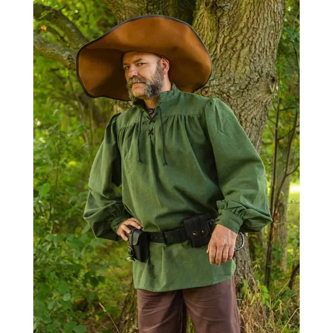 Mytholon Mittelalterliches Hemd Ansgar, Grün 2 Mytholon Mittelalterliches Hemd Ansgar, Grün – Bild 2
