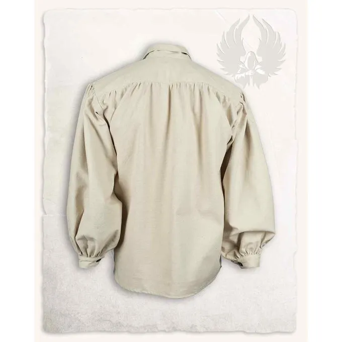 Mytholon Mittelalterliches Hemd Jonathan, Creme 2 Mytholon Mittelalterliches Hemd Jonathan, Creme – Bild 2