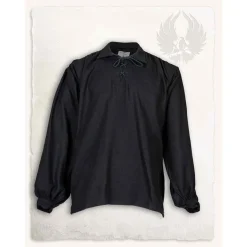 Mytholon Mittelalterliches Hemd Jonathan, Schwarz