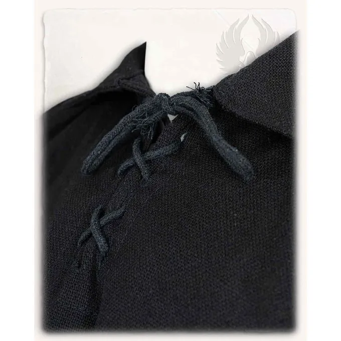 Mytholon Mittelalterliches Hemd Jonathan, Schwarz 4 Mytholon Mittelalterliches Hemd Jonathan, Schwarz – Bild 4