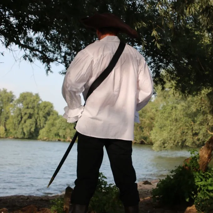 Leonardo Carbone Piratenhemd, Weiß 5 Leonardo Carbone Piratenhemd, Weiß – Bild 5