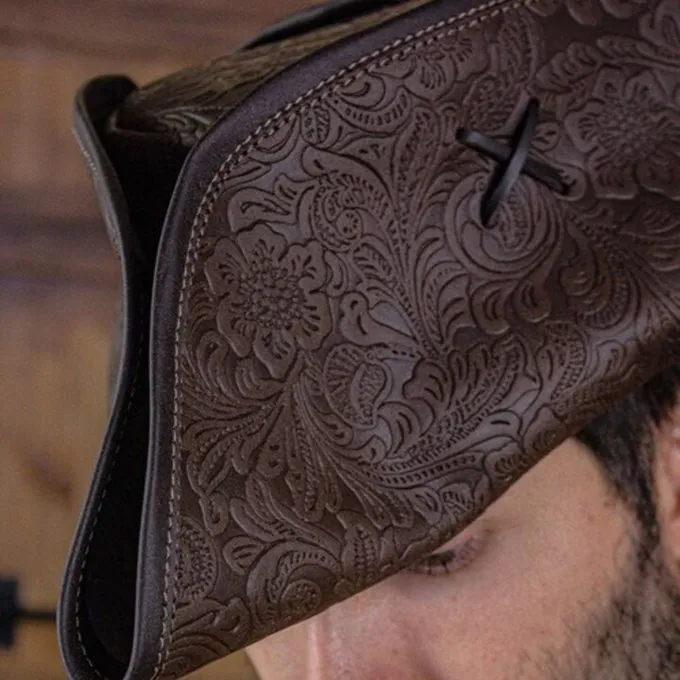 Rawblade Piratenhut Jack Rackham, Deluxe, Brown 5 Rawblade Piratenhut Jack Rackham, Deluxe, Brown – Bild 5