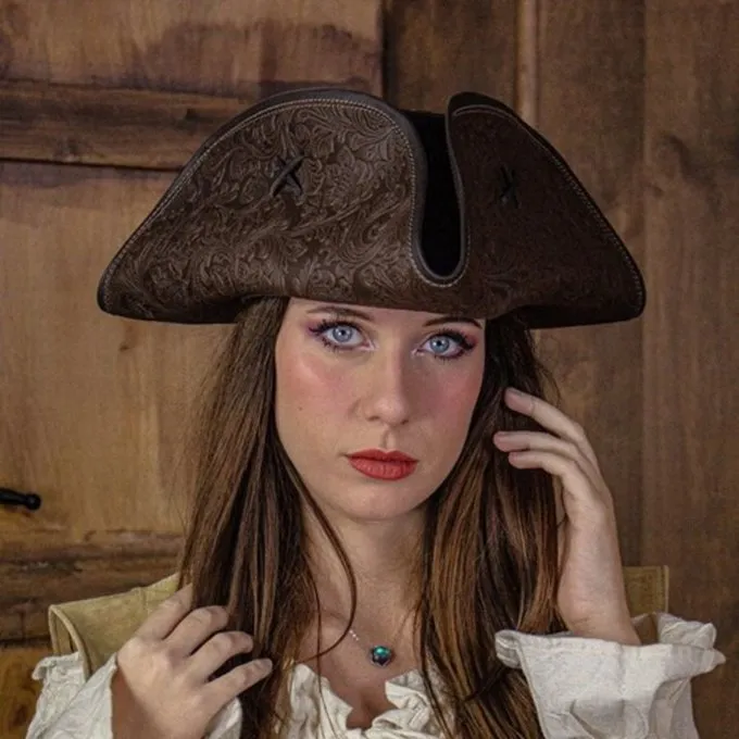 Rawblade Piratenhut Jack Rackham, Deluxe, Brown 1 Rawblade Piratenhut Jack Rackham, Deluxe, Brown