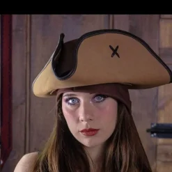 Rawblade Piratenhut Jack Rackham, Hellbraun