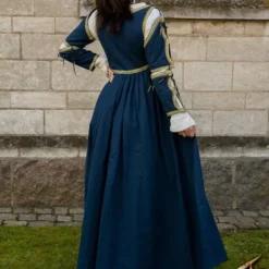 Epic Armoury Renaissance -Kleid Lucrezia, Blau -Schuhe & Stiefel Verkaufsladen renaissance kleid lucrezia blau 3