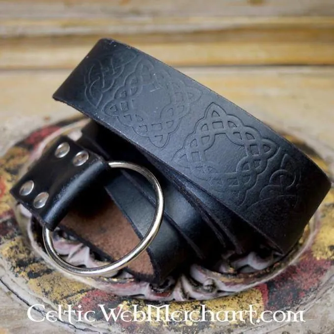 Leonardo Carbone Ring Gürtel Mit Keltischen Knoten, Schwarz 1 Leonardo Carbone Ring Gürtel Mit Keltischen Knoten, Schwarz