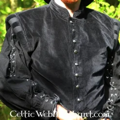 Leonardo Carbone Samtwams Mit Metallknöpfen, Schwarz 9 Leonardo Carbone Samtwams Mit Metallknöpfen, Schwarz -Schuhe & Stiefel Verkaufsladen samtwams mit metallknoepfen schwarz 3