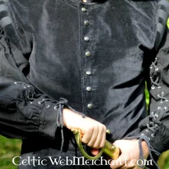 Leonardo Carbone Samtwams Mit Metallknöpfen, Schwarz 10 Leonardo Carbone Samtwams Mit Metallknöpfen, Schwarz -Schuhe & Stiefel Verkaufsladen samtwams mit metallknoepfen schwarz 4