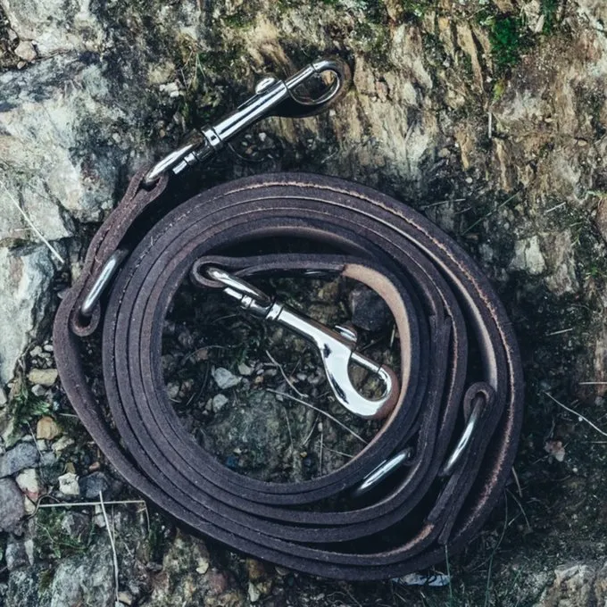 Leonardo Carbone Set Celtic Hundeleine Und Halsband, Braun 3 Leonardo Carbone Set Celtic Hundeleine Und Halsband, Braun – Bild 3