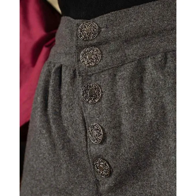 Mytholon Tilly Renaissance Hosen Wolle, Grau 3 Mytholon Tilly Renaissance Hosen Wolle, Grau – Bild 3