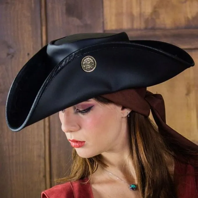 Rawblade Tricorn Drei Dublons, Schwarz 2 Rawblade Tricorn Drei Dublons, Schwarz – Bild 2