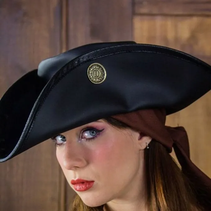 Rawblade Tricorn Drei Dublons, Schwarz 4 Rawblade Tricorn Drei Dublons, Schwarz – Bild 4