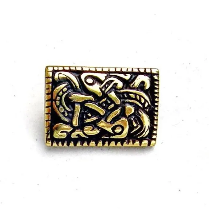 Viking Gürtelbeschlag Dänemark, Versilbert 1 Viking Gürtelbeschlag Dänemark, Versilbert