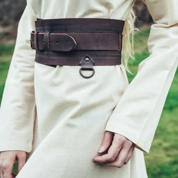 Leonardo Carbone Wikingergürtel Sigrid, Dunkelbraun 2 Leonardo Carbone Wikingergürtel Sigrid, Dunkelbraun – Bild 2