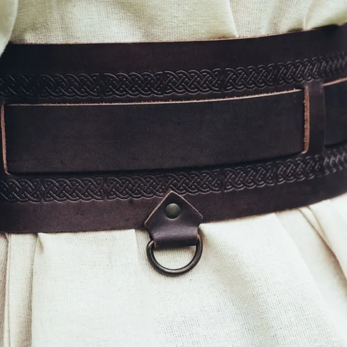 Leonardo Carbone Wikingergürtel Sigrid, Dunkelbraun 5 Leonardo Carbone Wikingergürtel Sigrid, Dunkelbraun – Bild 5