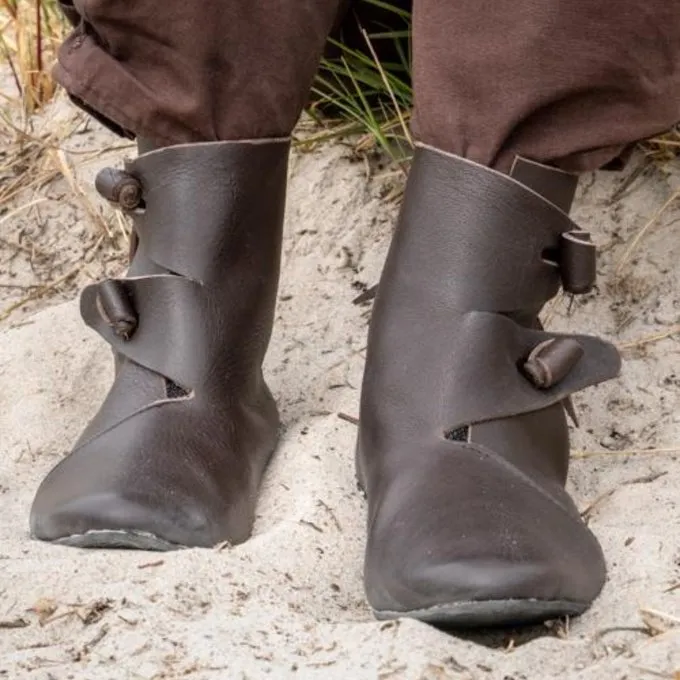 Epic Armoury Wikingerschuhe Jorvik Mit Gummisohle, Braun 2 Epic Armoury Wikingerschuhe Jorvik Mit Gummisohle, Braun – Bild 2