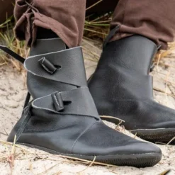 Epic Armoury Wikingerschuhe Jorvik Mit Gummisohle, Schwarz -Schuhe & Stiefel Verkaufsladen wikingerschuhe jorvik mit gummisohle schwarz 3