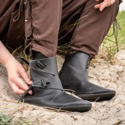 Epic Armoury Wikingerschuhe Jorvik Mit Gummisohle, Schwarz -Schuhe & Stiefel Verkaufsladen wikingerschuhe jorvik mit gummisohle schwarz 5