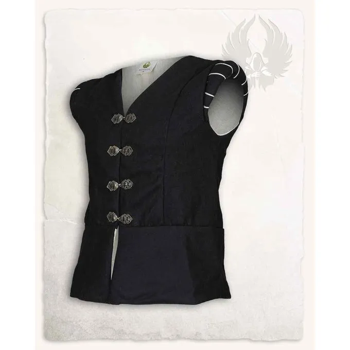 Mytholon Woll Renaissance Doublet Geoffrey, Schwarz 1 Mytholon Woll Renaissance Doublet Geoffrey, Schwarz