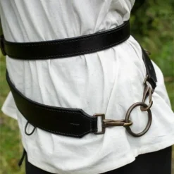 Epic Armoury Zweiteiliger Schwertgürtel, Schwarz -Schuhe & Stiefel Verkaufsladen zweiteiliger schwertguertel schwarz 3